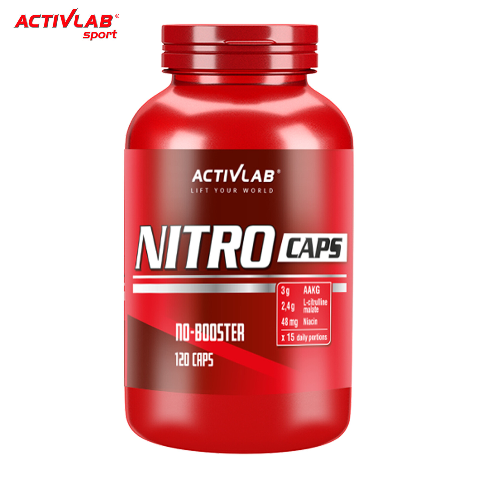 NITRO CAPS 120 – PreWorkout Arginine Nitric Oxide Booster Pump Pills Pre Workout