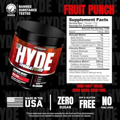 Pre Workout Powder with Creatine, Beta Alanine & Caffeine – Energy & Endurance B