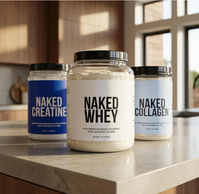 NAKED Whey Grass Fed Protein Powder, Unflavored, 2 lb, 1 Ingredient