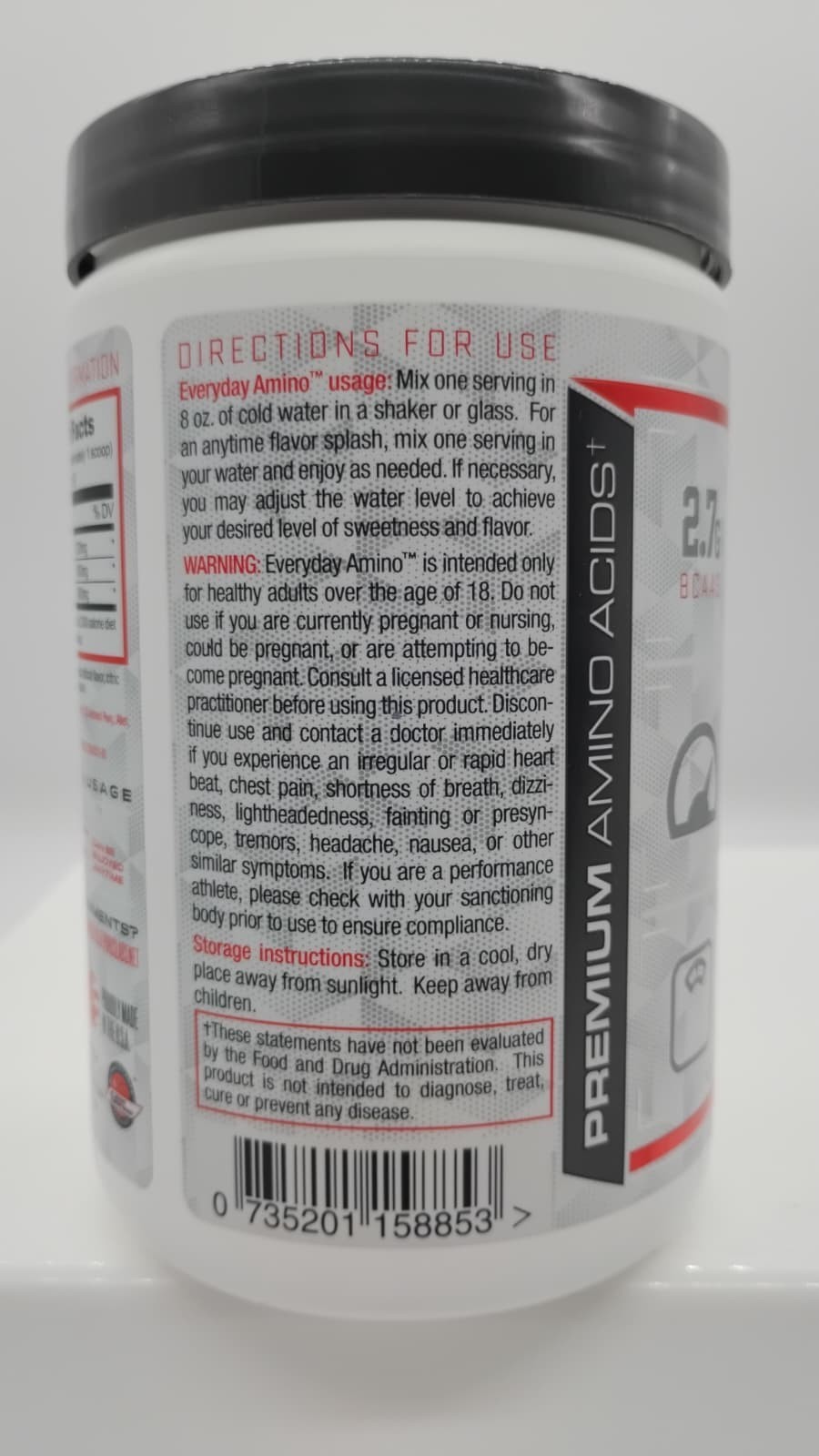Purus Labs Everyday Amino BCAA| Muscle Hydration 60 Serving – Strawberry Limeade