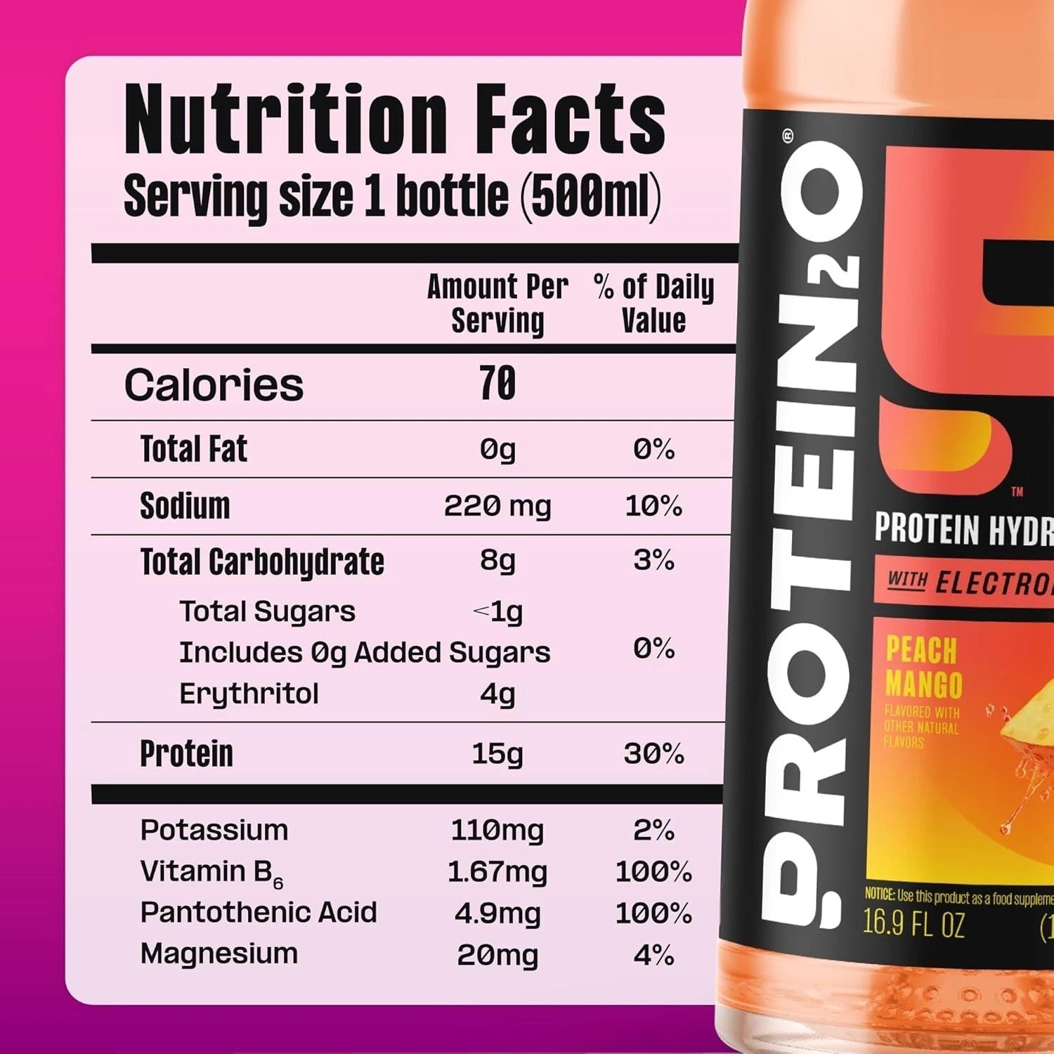 Nutritionally Enhanced Clear Protein Water – Great for Recovery, 12-Pack Variety