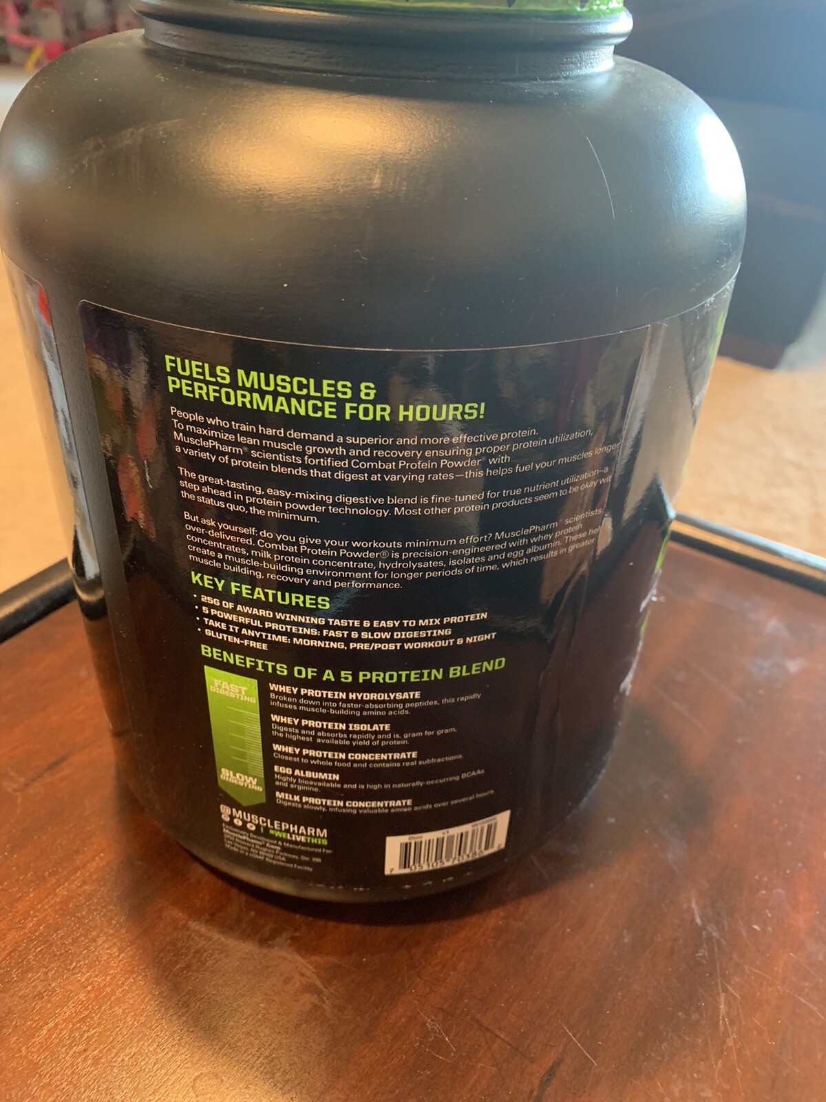 Combat protein powder, chocolate milk, 4.1 lbs