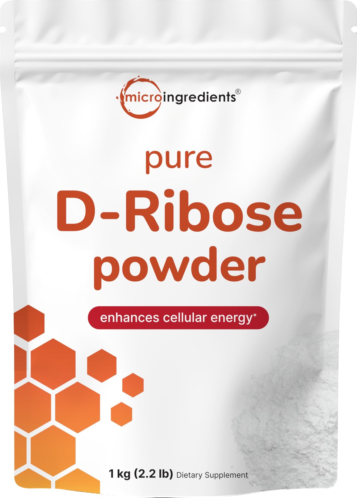 Pure D Ribose Powder, 1 KG (2.2 Pound & 200 Servings) – 2.2 Ounce (Pack of 1)