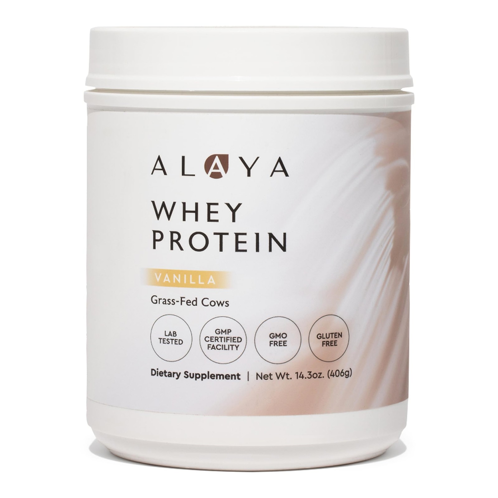 Alaya Naturals Grass Fed Whey Protein Powder Vanilla Flavor, All Natural, H…