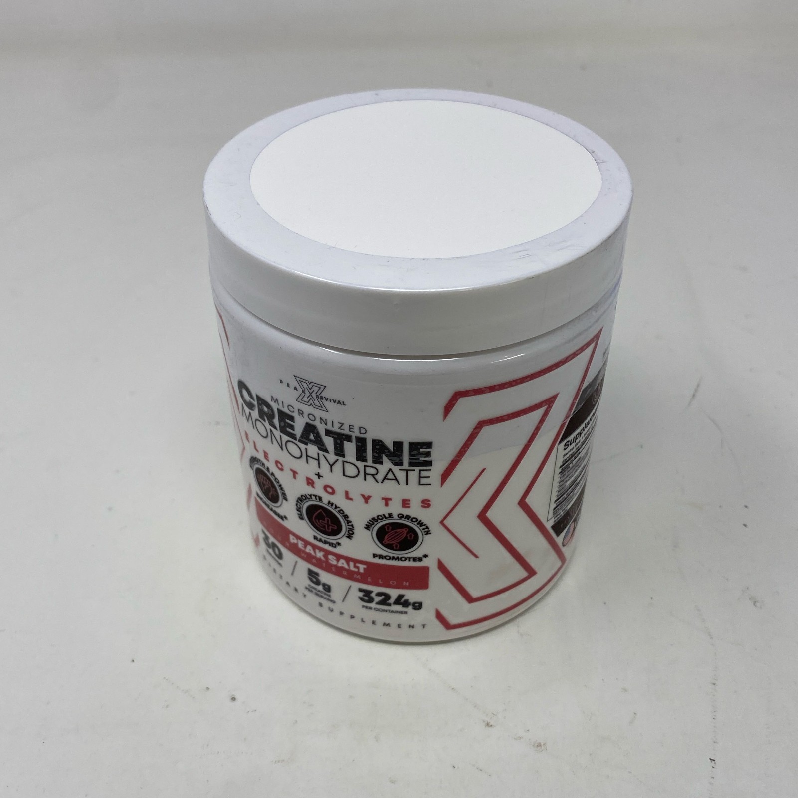 Peak Revival-X Creatine + Electrolytes, Sour Watermelon, 30srv/324g