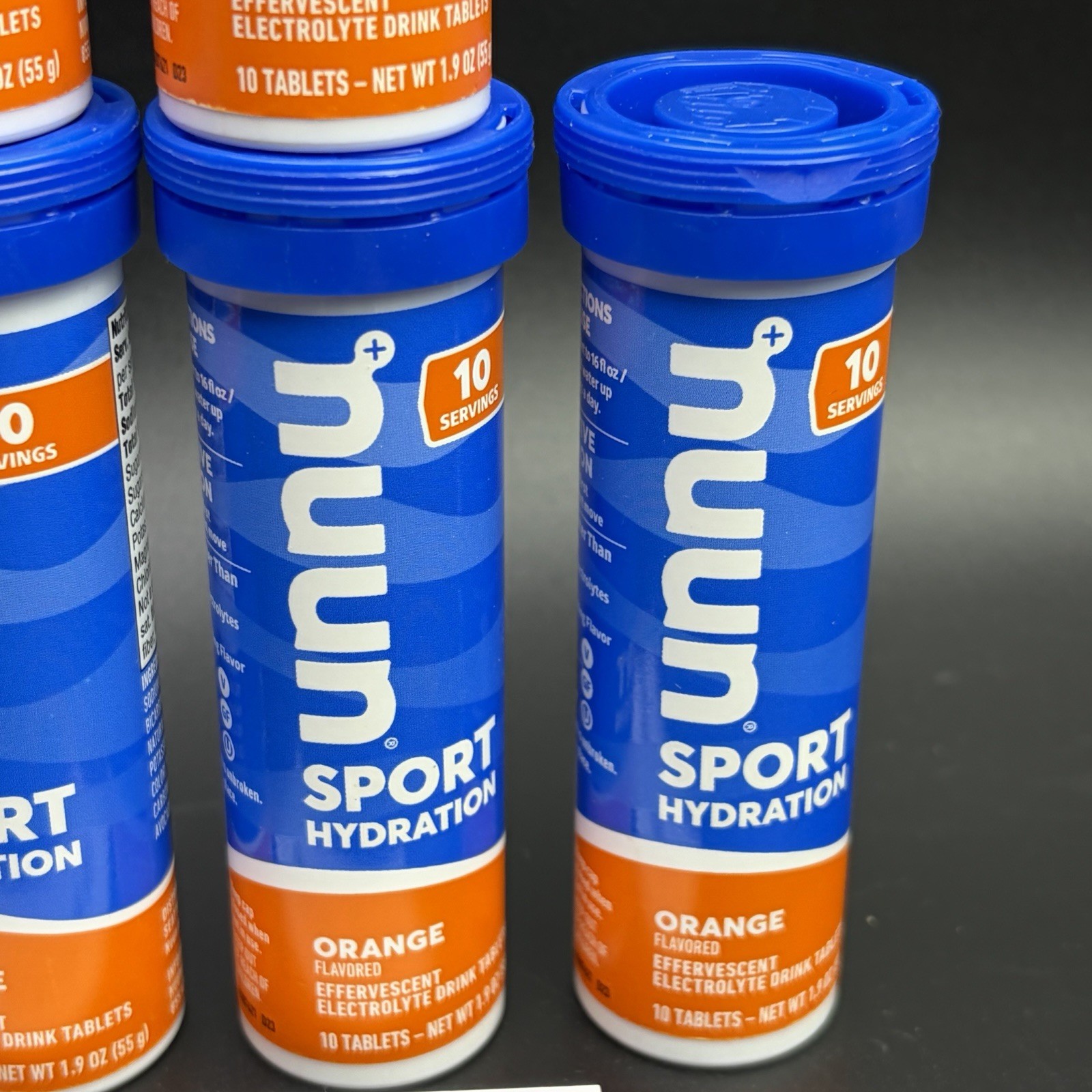 Nuun Sport Electrolyte Tablets Orange – 60 Count Pack (6 Tubes) EXP 8/26