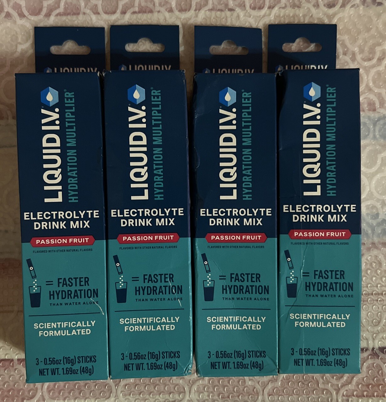 4 Hydration Multiplier Liquid I.V. Electrolyte Passion Fruit BB 04/26 3 – Sticks