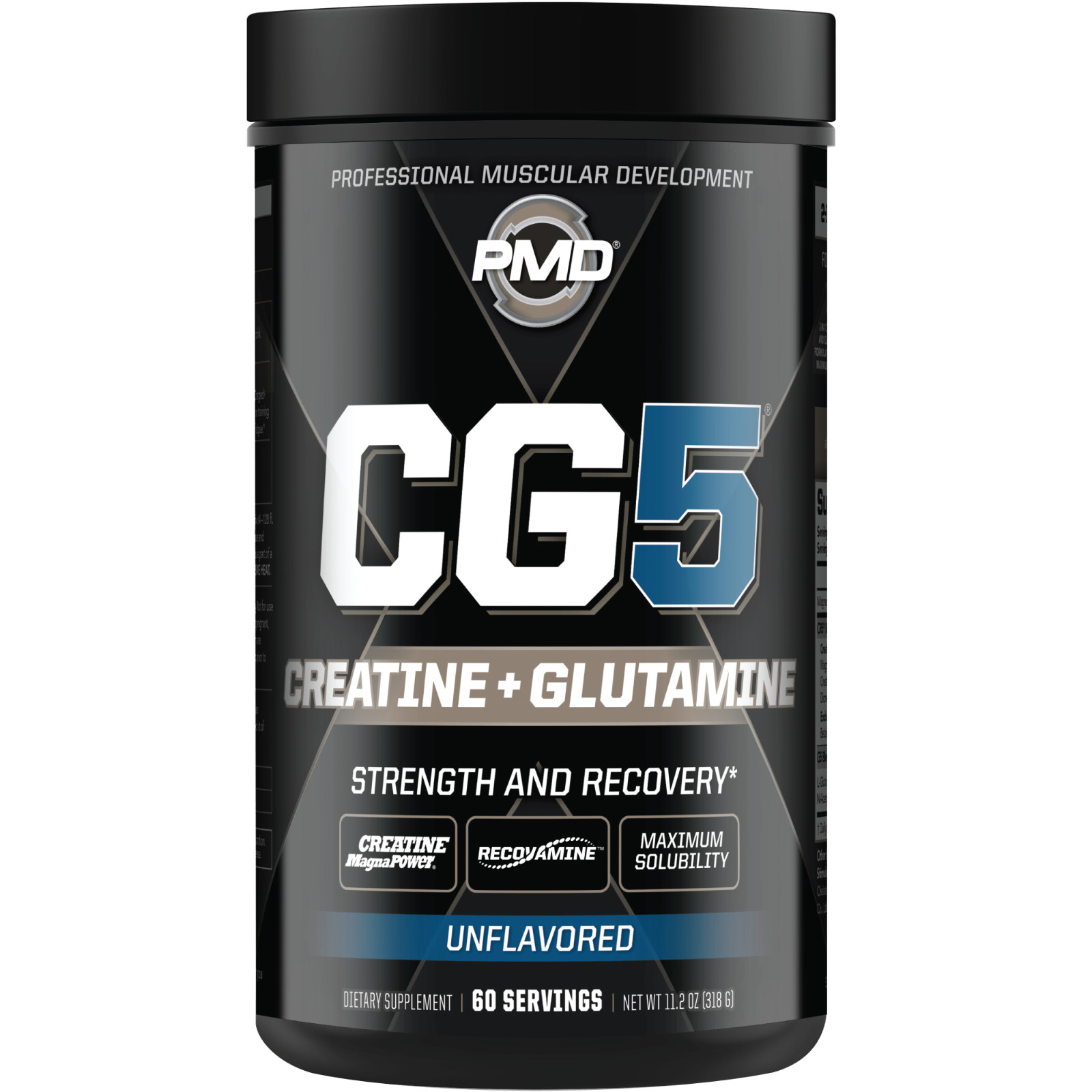 CG5 -Creatine/Glutamine Formula Strength, Power & Recovery – Unflavored 60 Serve