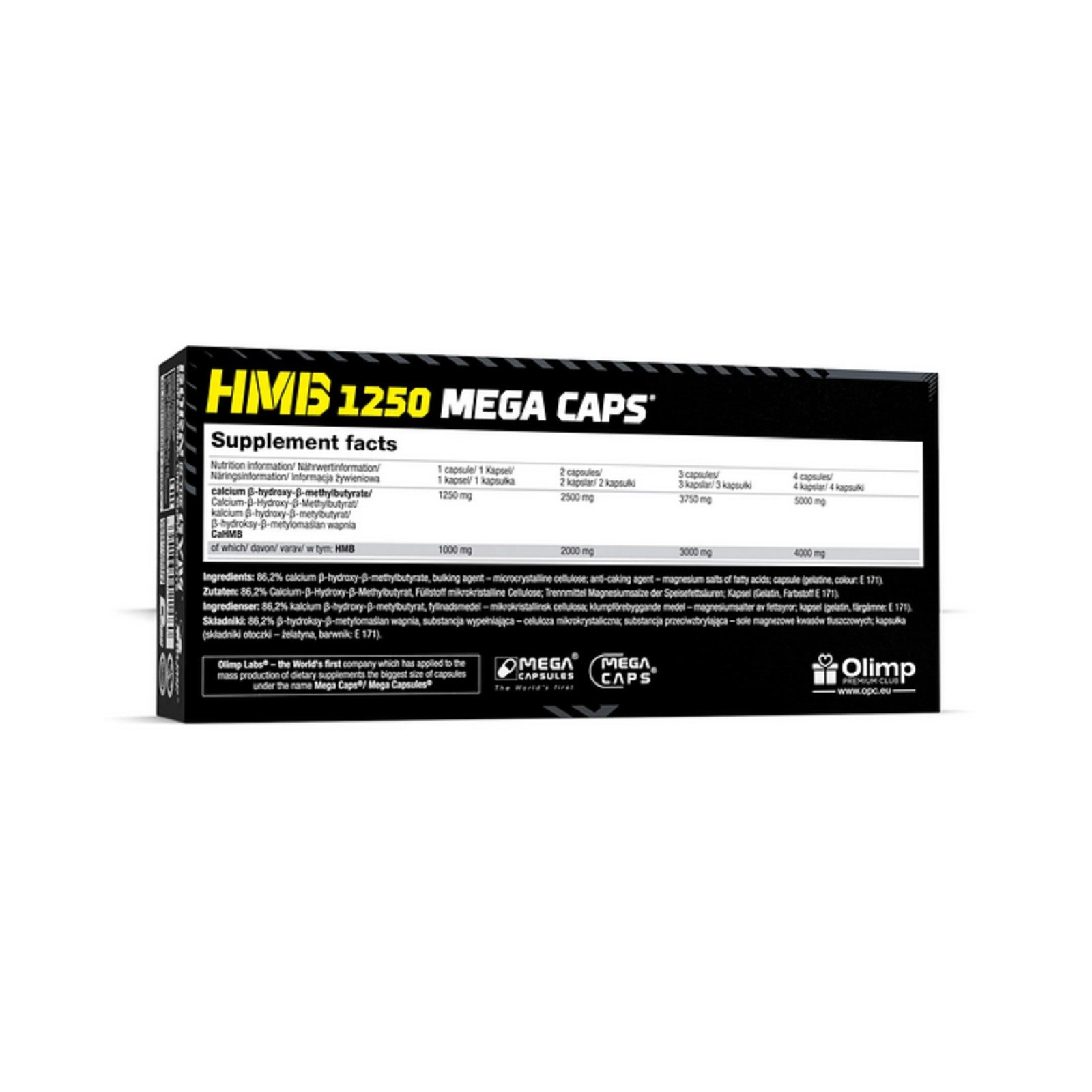 HMB Blisters Anticatabolic Anabolic Fat Burner Lean Ripped Muscle Mass Growth