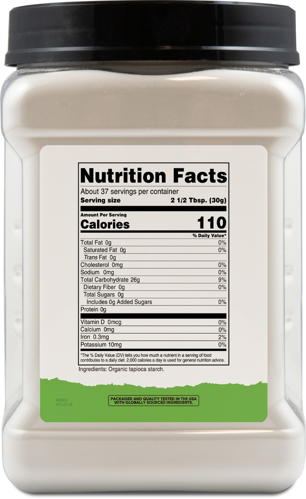 Nutricost Organic Tapioca Starch (2.5 LB) – Gluten-Free, GMO-Free
