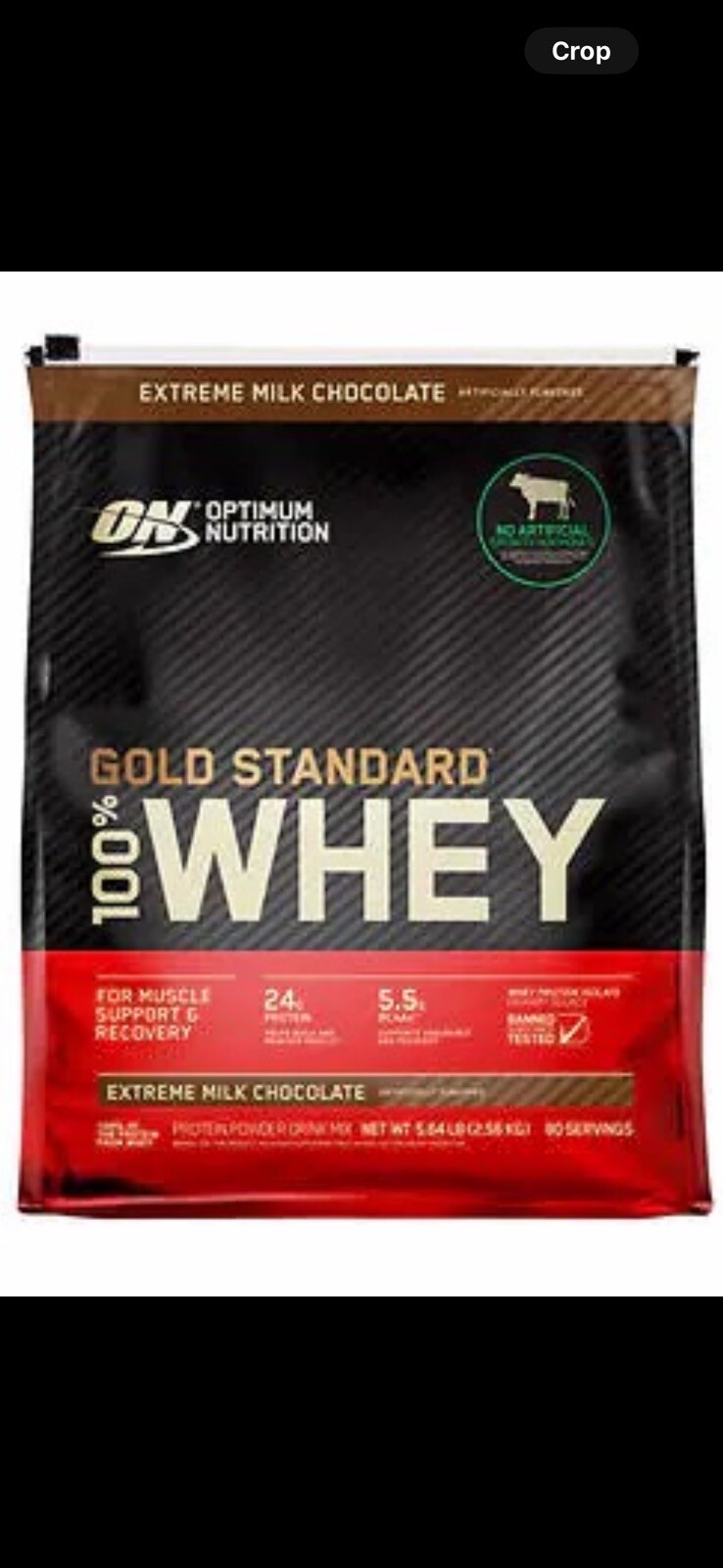 Optimum Nutrition Gold Standard 100% Whey Protein, 80 Servings – 5.64 Lb /2.56Kg
