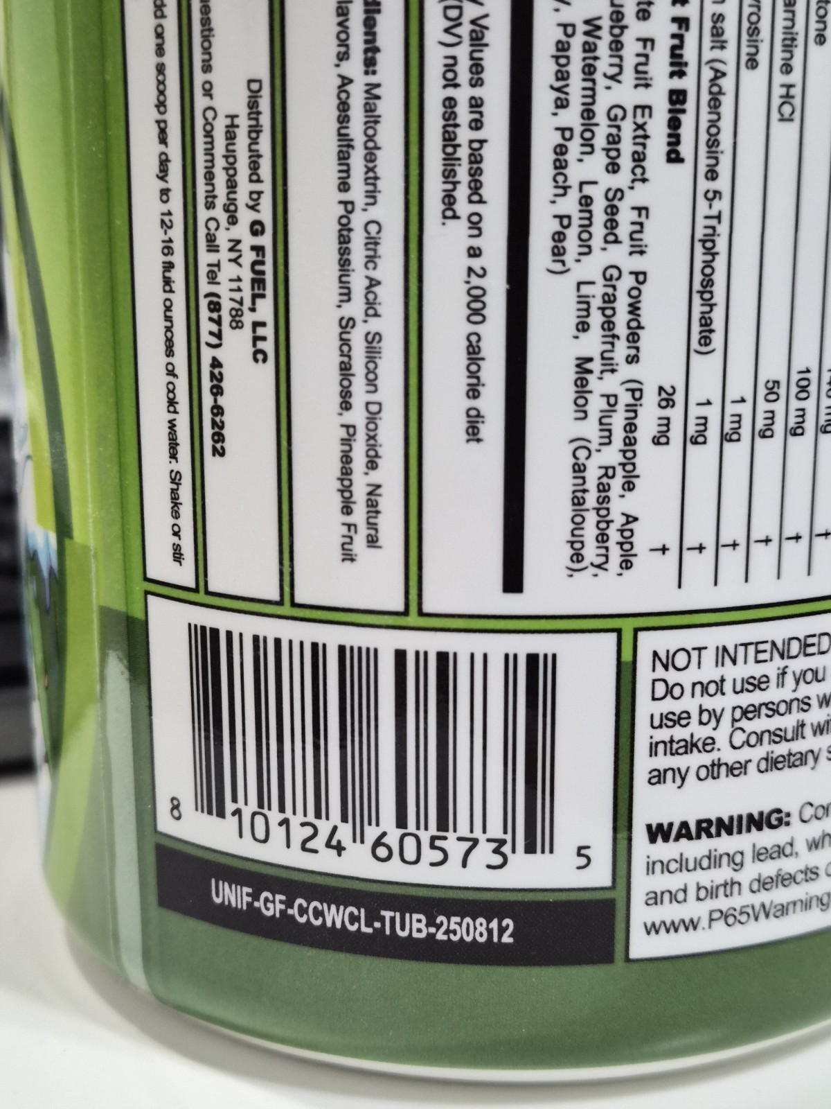 G Fuel Cactus Chill – Cactus Lime Flavor Energy Formula Powder Tub 40 Servings