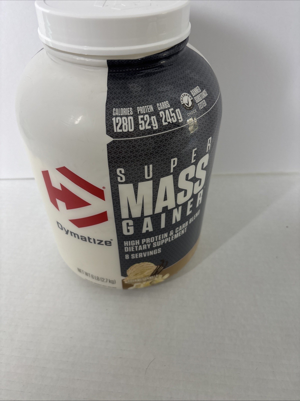 Super Mass Gainer Protein Powder – 1280 Calories, 52g Protein, Gourmet Vanilla