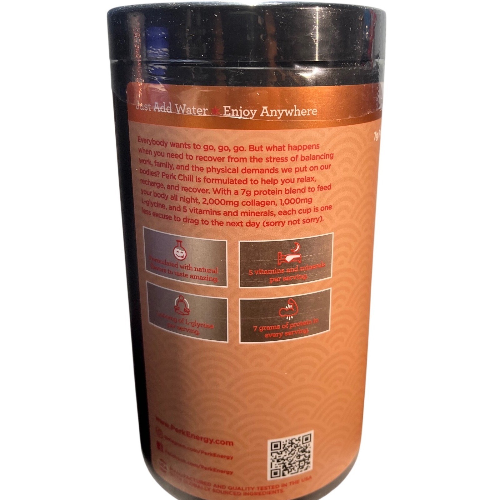 Perk Chill Caramel Apple Pie a la Mode Protein Drink Mix 18 Servings 15.2oz