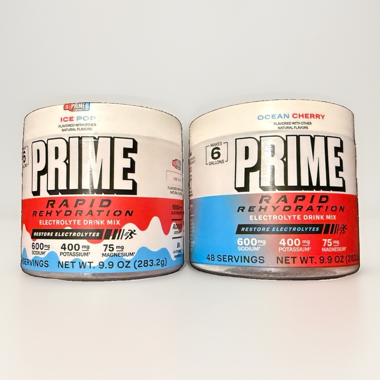 2 Prime Rapid Rehydration Electrolyte Powder 9.9oz 48 Servings Exp 2/28