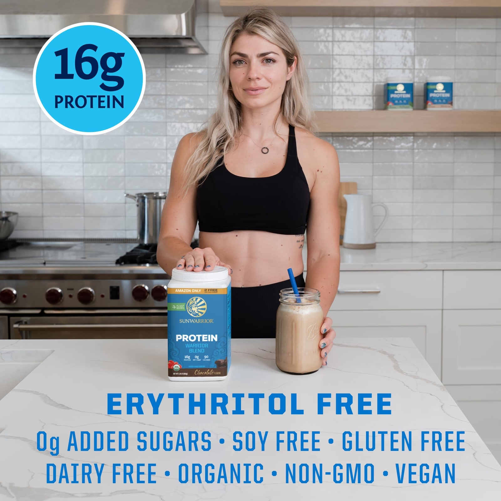 Sunwarrior Vegan Protein Powder Plant-Based USDA Organic | BCAA Amino Acids H…