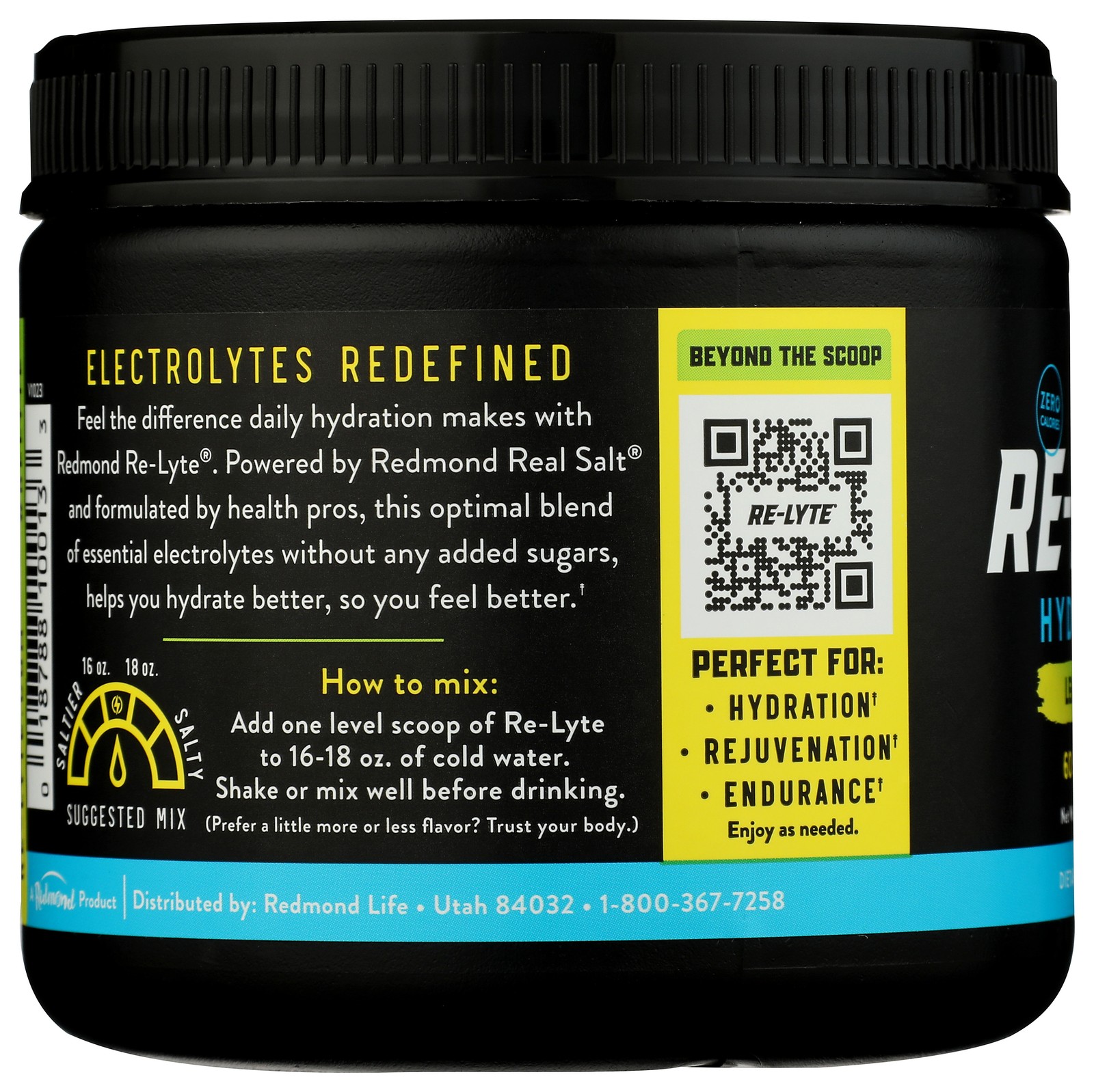Re-Lyte Lemon Lime Electrolyte Hydration Supplement 60 Servings 6 Pack