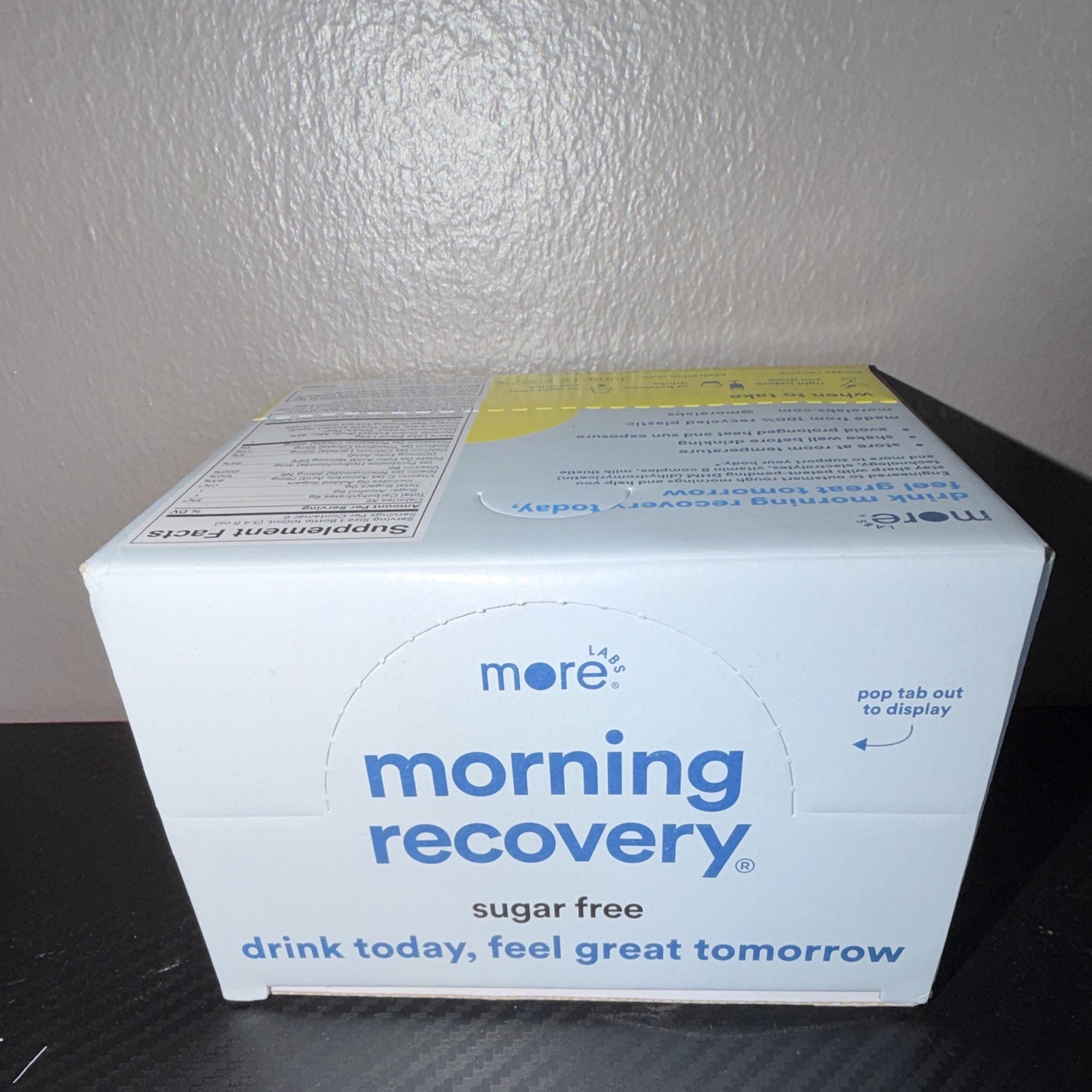 More Labs – Morning Recovery Drink – Supplement Lemon – Sugar Free – 6 Bottles