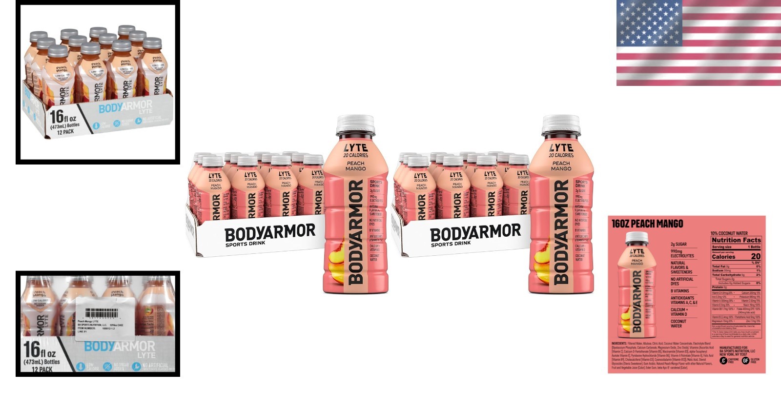 Refresh and Replenish with LYTE Peach Mango Electrolyte Drink, 20 Calories