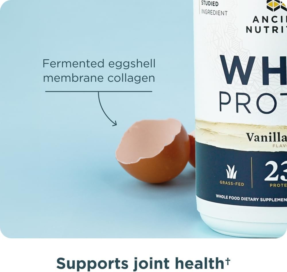 Grass Fed Whey Protein Vanilla Bean A2/A2 Milk Protein Collagen Peptides