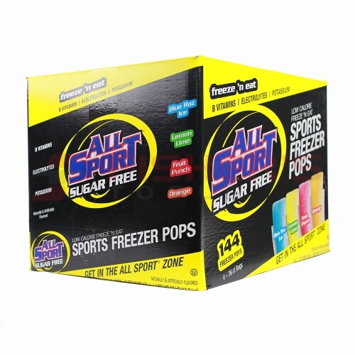ALL SPORT – Variety Pack Low Calorie Sugar Free Freezer Pops (144 Count)
