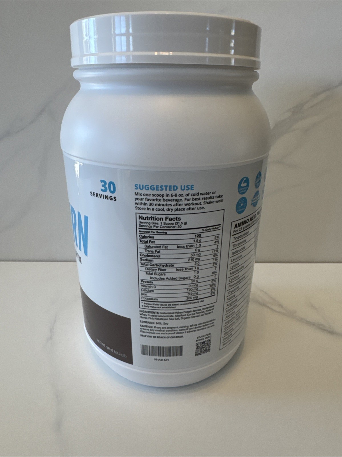 Burn Boot Camp Afterburn Whey Protein Powder Chocolate 33.3 Oz EXP 04/2027 New