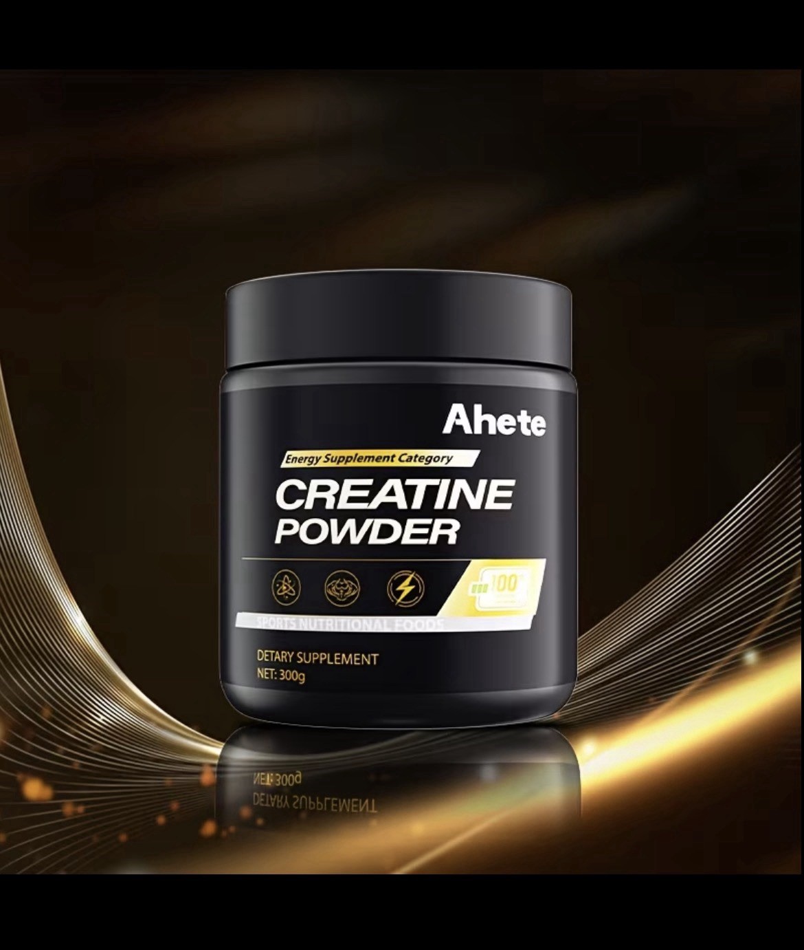 Ahete Creatine Monohydrate Powder 300g Sugar-Free Premium Purity No Additives