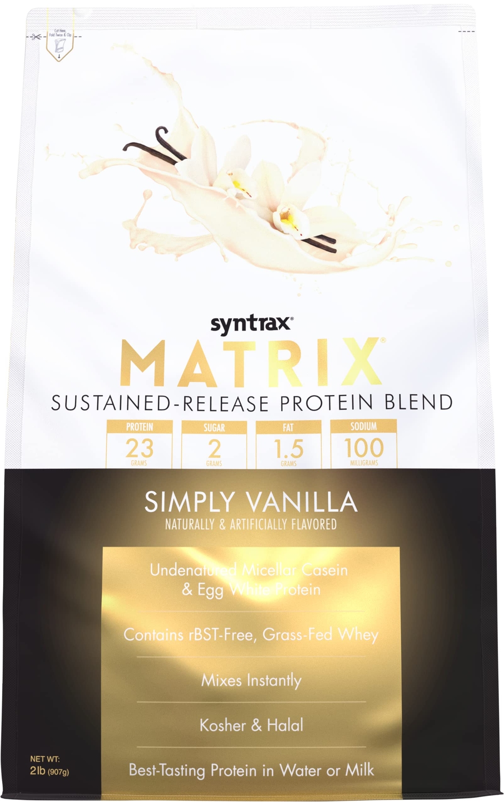 Sustained Release Protein Powder 30 Servings Grass Fed Whey Casein Egg White