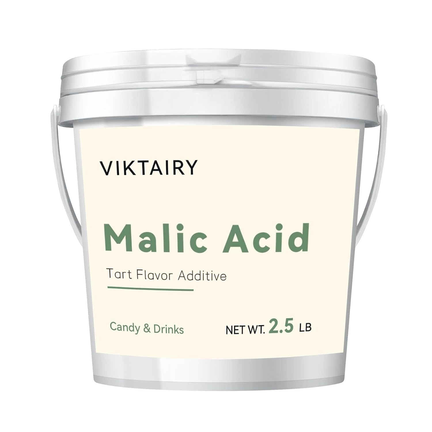 2.5 LB Malic Acid, Food Grade Malic Acid Powder Tart Flavor for Making Sour Cand