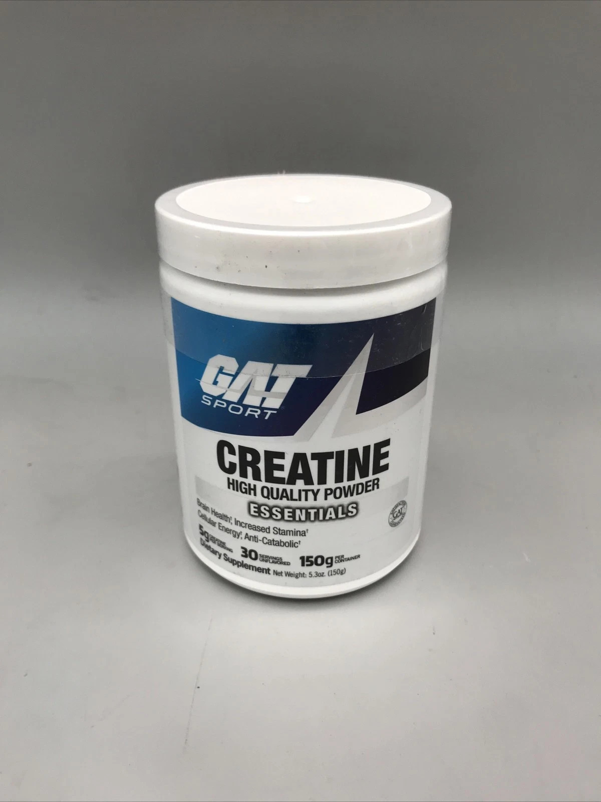 GAT SPORT Creatine Monohydrate Powder 150g Unflavored 30 Servings Exp 03/29