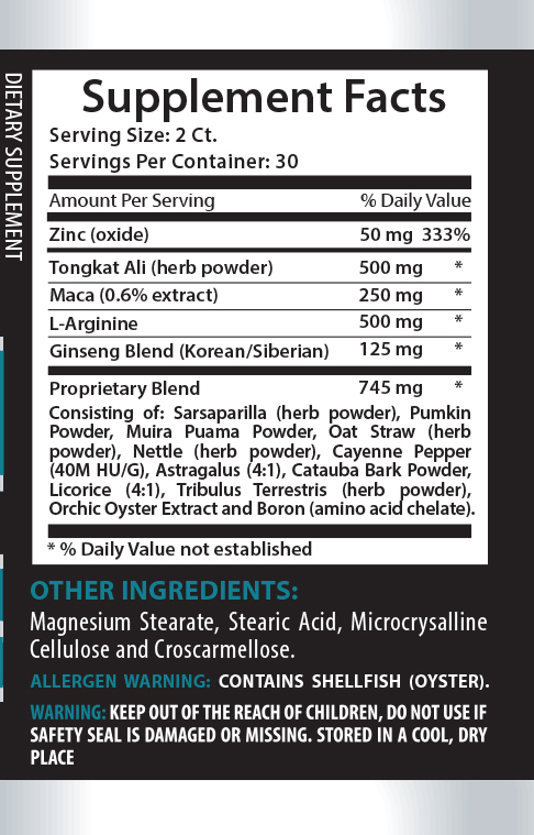 Maca root capsules – LONGJACK 2170mg – sex drive pills – 2 Bottles 120 Capsules