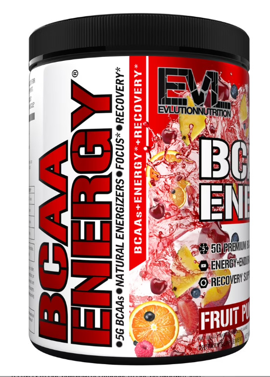 Evlution Nutrition BCAA Powder for Pre Workout & Muscle Recovery, 30 Servings Fr