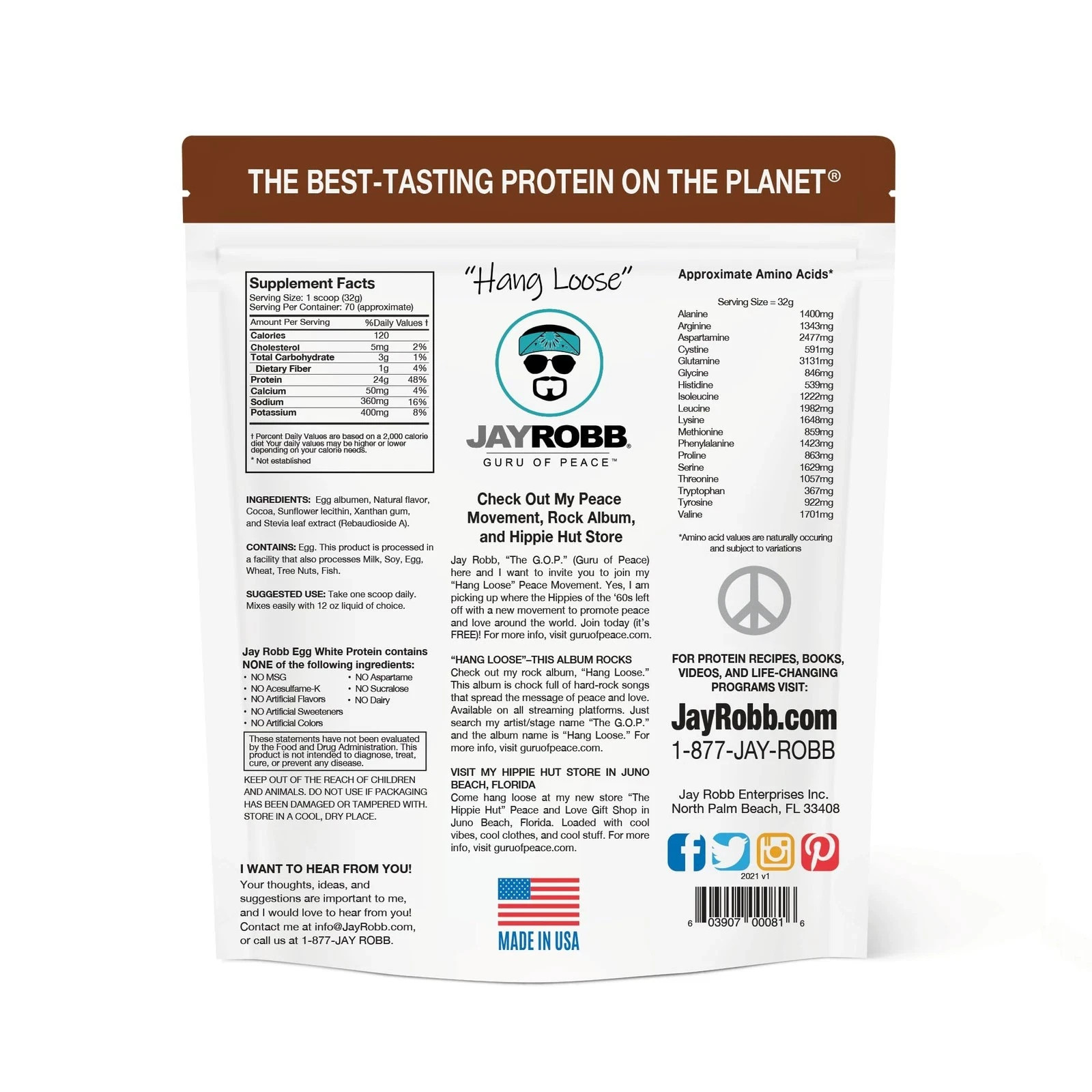 JAYROBB Chocolate Egg White Protein Powder Low Carb Keto Vegetarian Gluten Fr…
