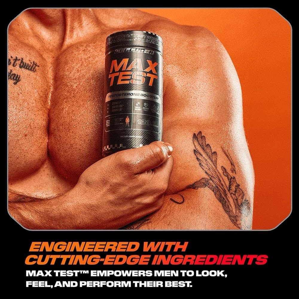 Cellucor Max Test Testosterone Booster, 120 Capsules Build Muscle