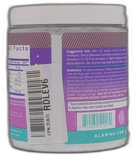 *2027-10-1* Alani Nu Pre Workout Powder GLAXAY Lemonade, Amino Energy Boost