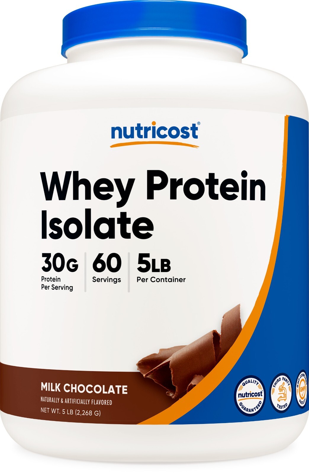 Nutricost Whey Protein Isolate (Chocolate) 5 LBS – Non-GMO & Gluten Free