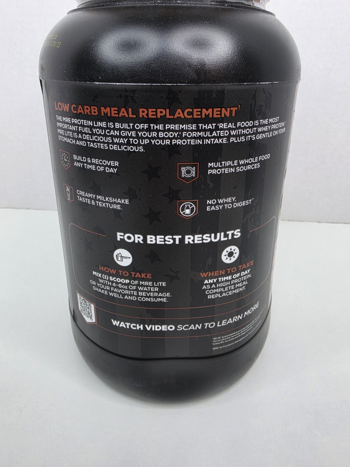 REDCON1 MRE Lite Whole Food Protein Powder Peanut Butter Cookie 30 Servings