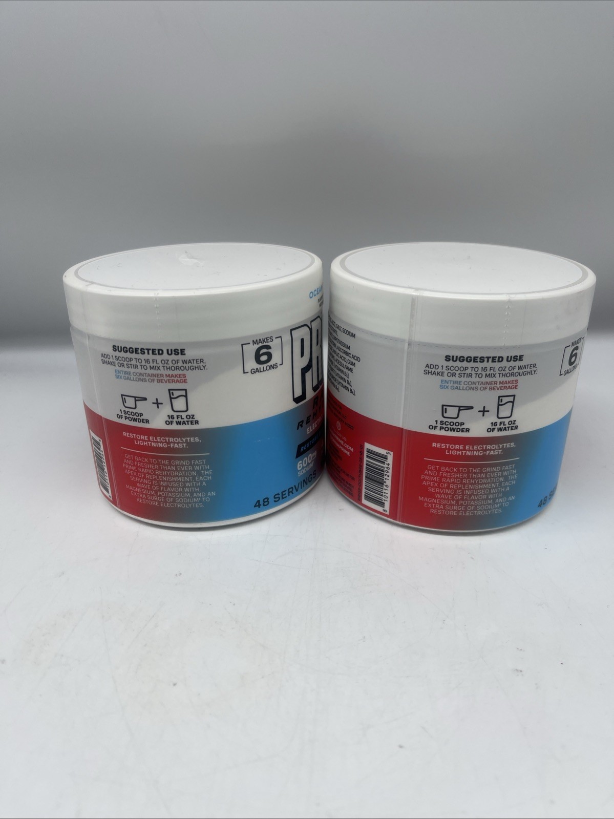 2 PRIME Rapid Rehydration Electrolyte Drink Mix Ocean Cherry 9.9 oz/283g Ex 3/28
