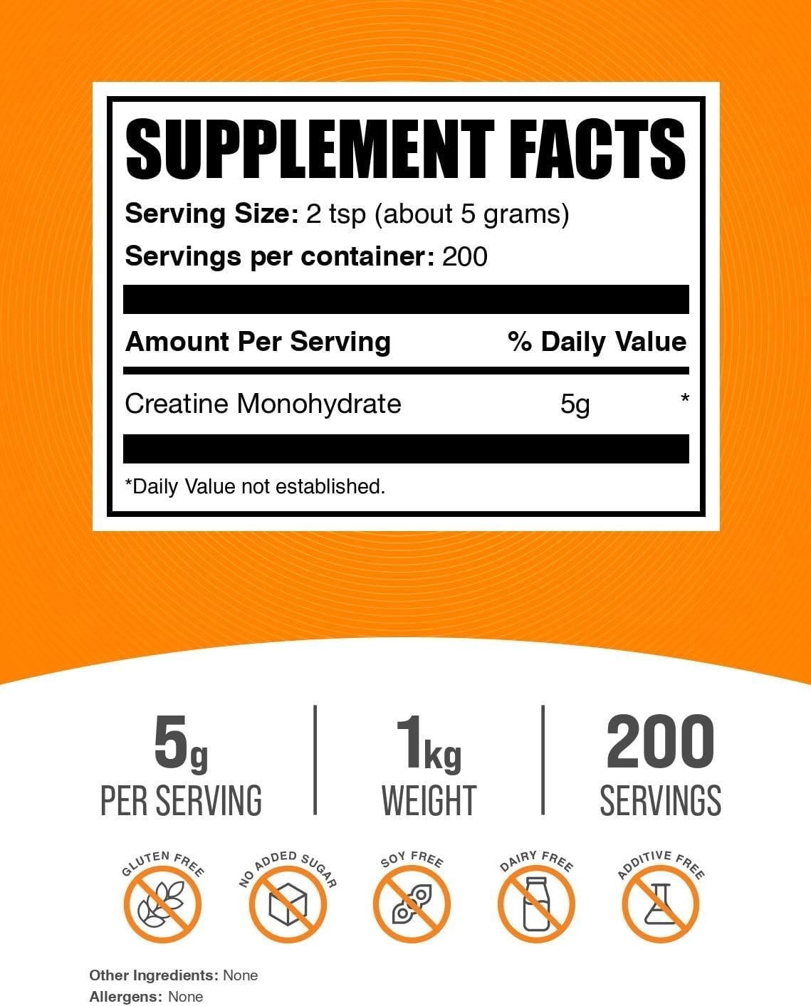 Unflavored Creatine Monohydrate Powder – 2.2 lbs for Peak Performance