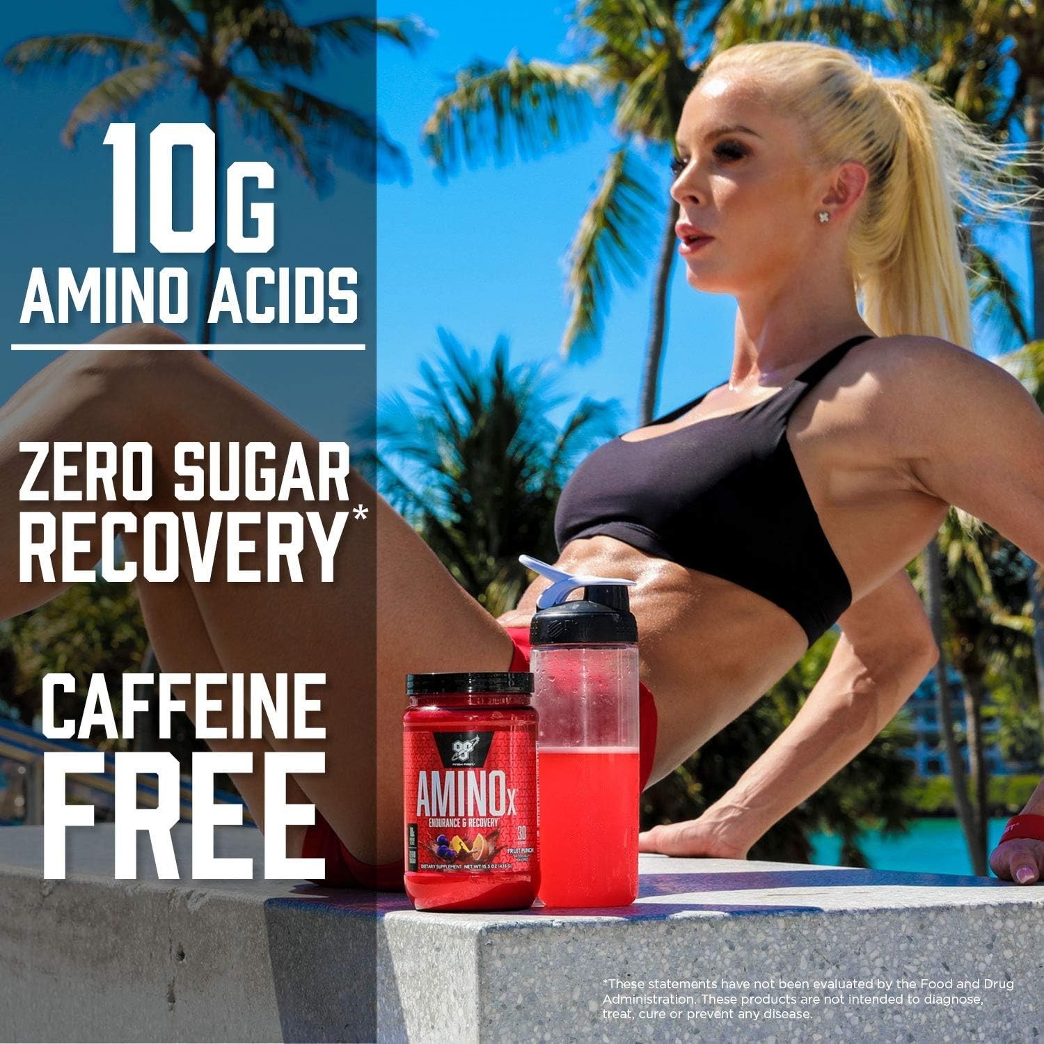 Amino Acid Powder, Muscle Recovery, Fruit Punch Flavor