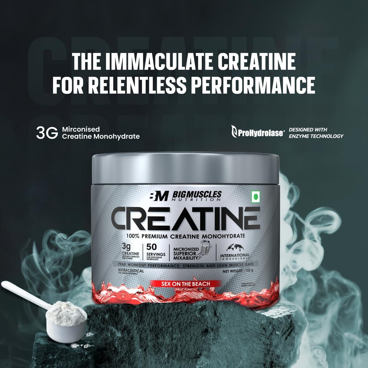 Creatine [257g, 83 Servings]| Sex On The Beach | Micronized Creatine Monohydrate