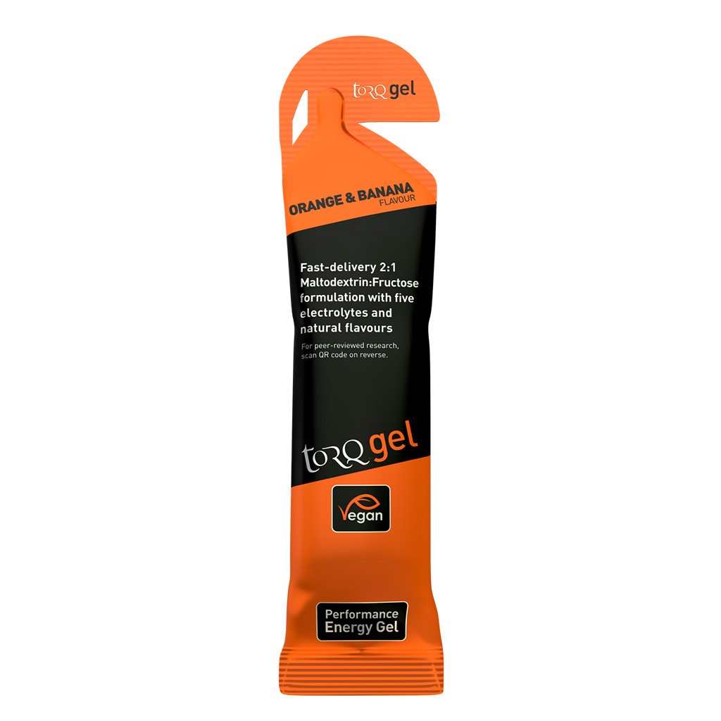 Organic Energy Gel for Endurance Athletes | Orange & Banana Flavors, 15 Pack