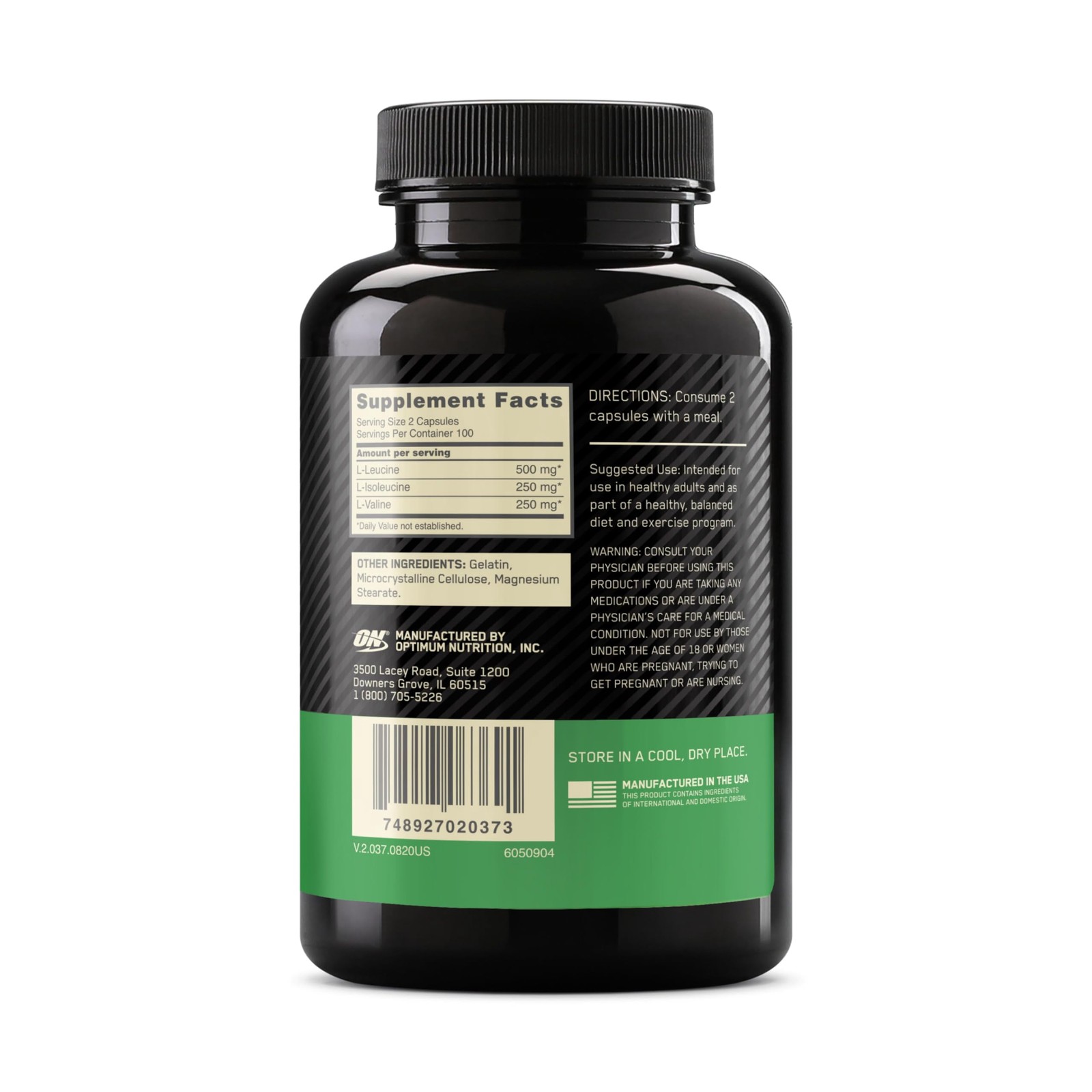 BCAA 1000, 200 Ct