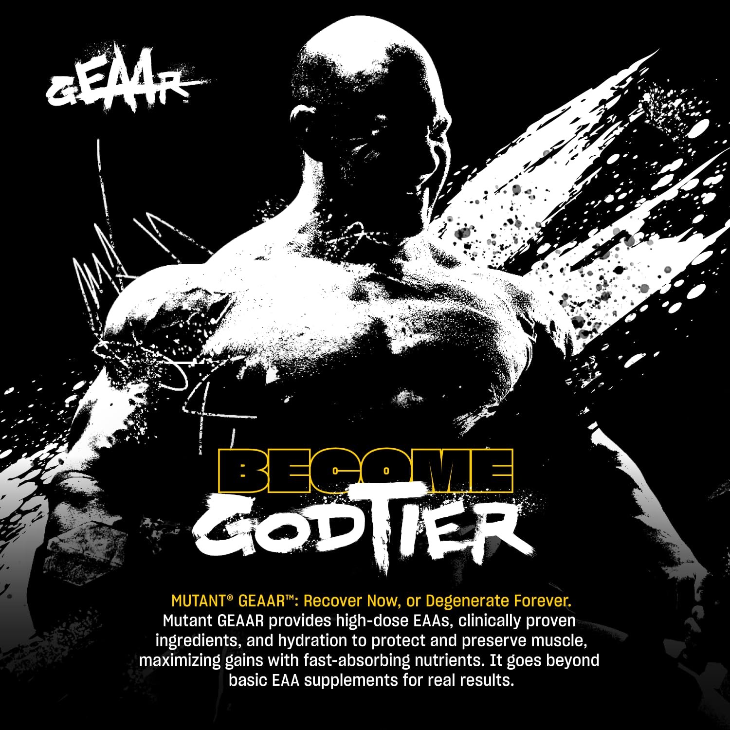 Mutant GEAAR 9.4g of EAA Powder + Arginine, 7g BCAAs, 4g Leucine, Electrolyt…