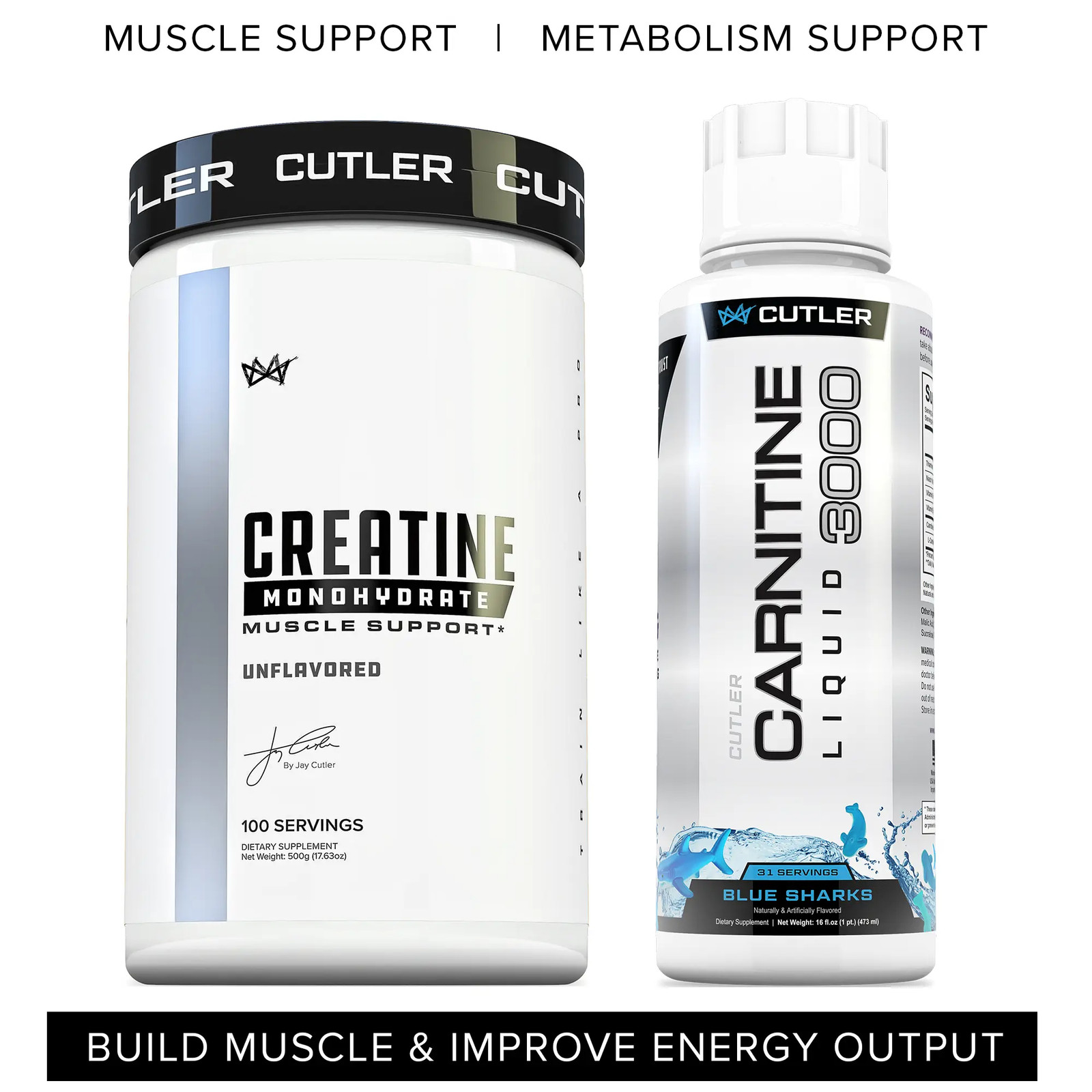 Muscle and Recovery Support Creatine Monohydrate with Carnitine for Brain Health