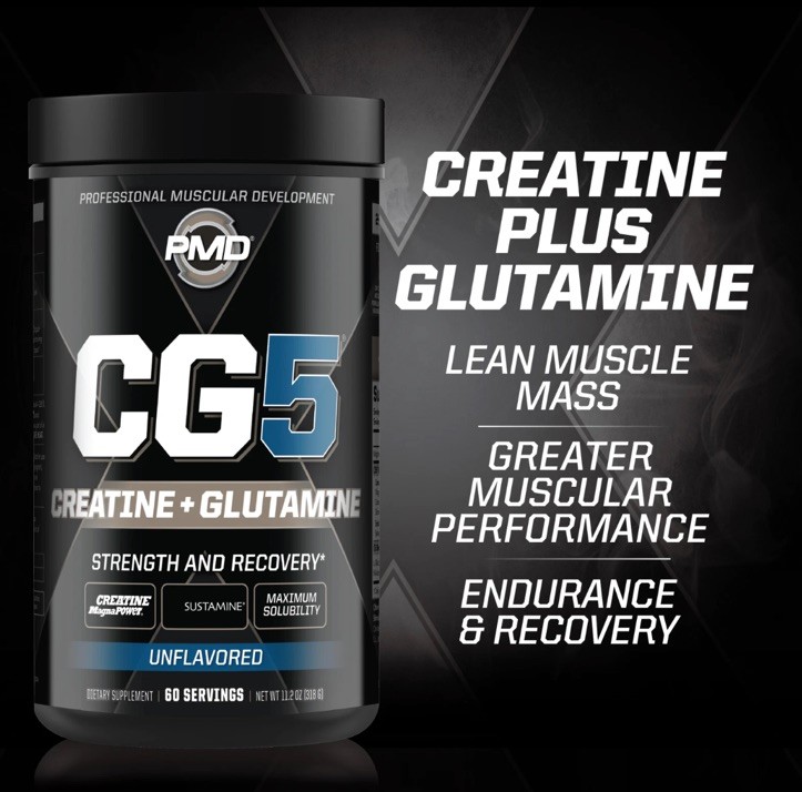 CG5 -Creatine/Glutamine Formula Strength, Power & Recovery – Unflavored 60 Serve
