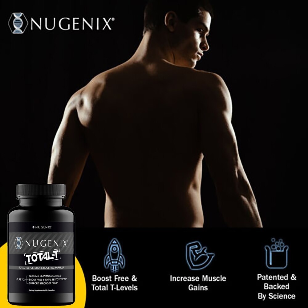 3x Value NUGENIX TOTAL-T Capsules -Testosteron Booster for Men, Energy & Stamina