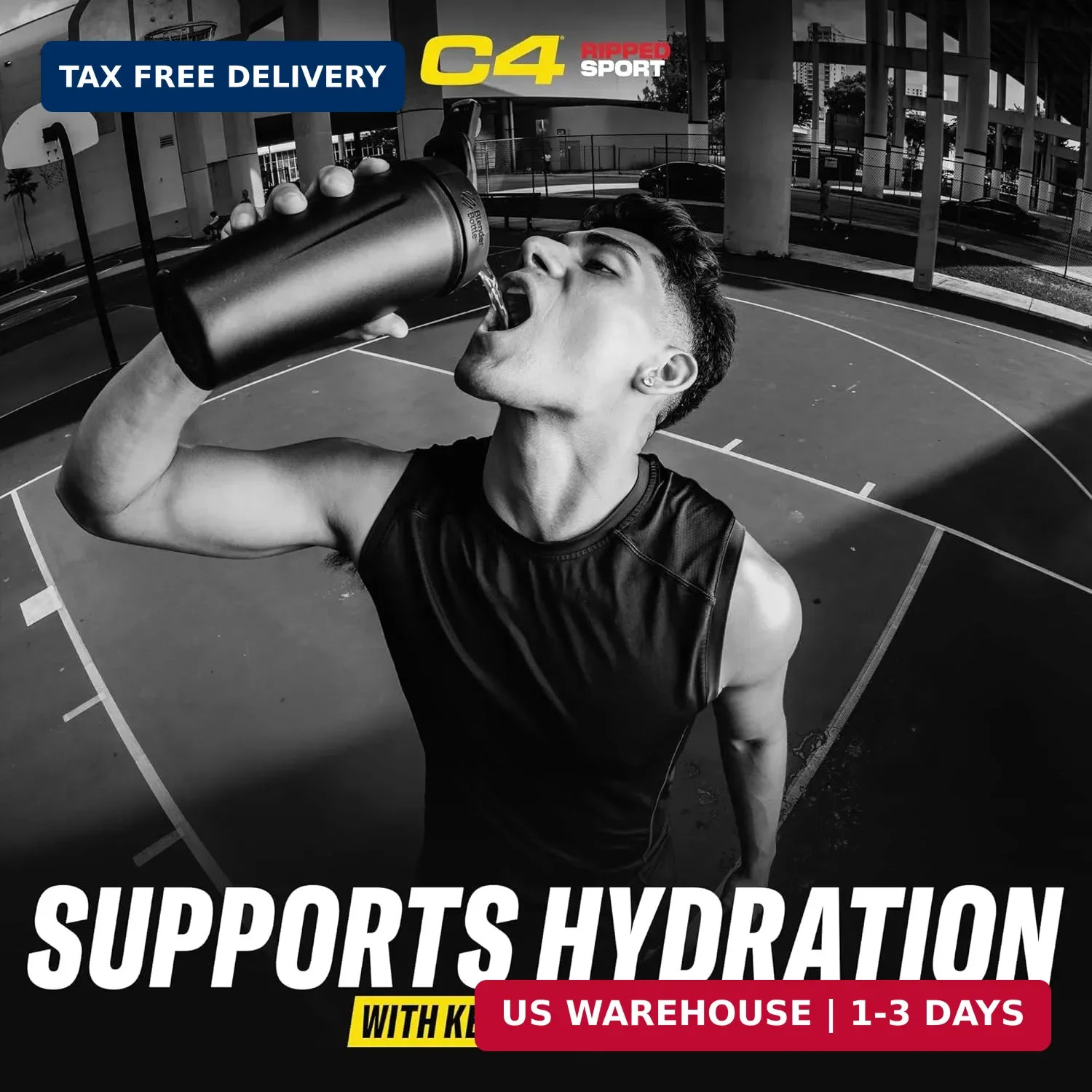 C4 Ripped Sport Pre Workout Powder Fruit Punch – NSF Certified for Sport + Zero