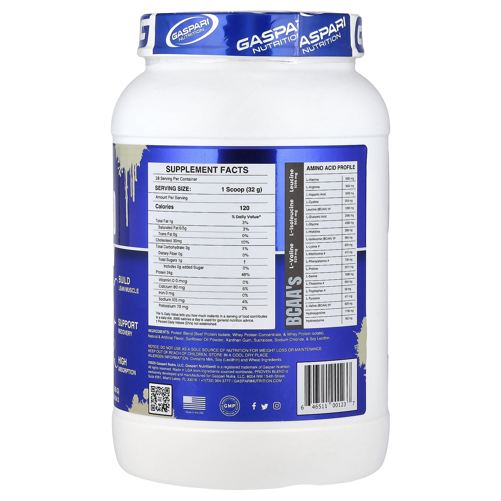 Proven Blend Multi-Source Protein, Vanilla Ice Cream, 2 lbs (896 g)