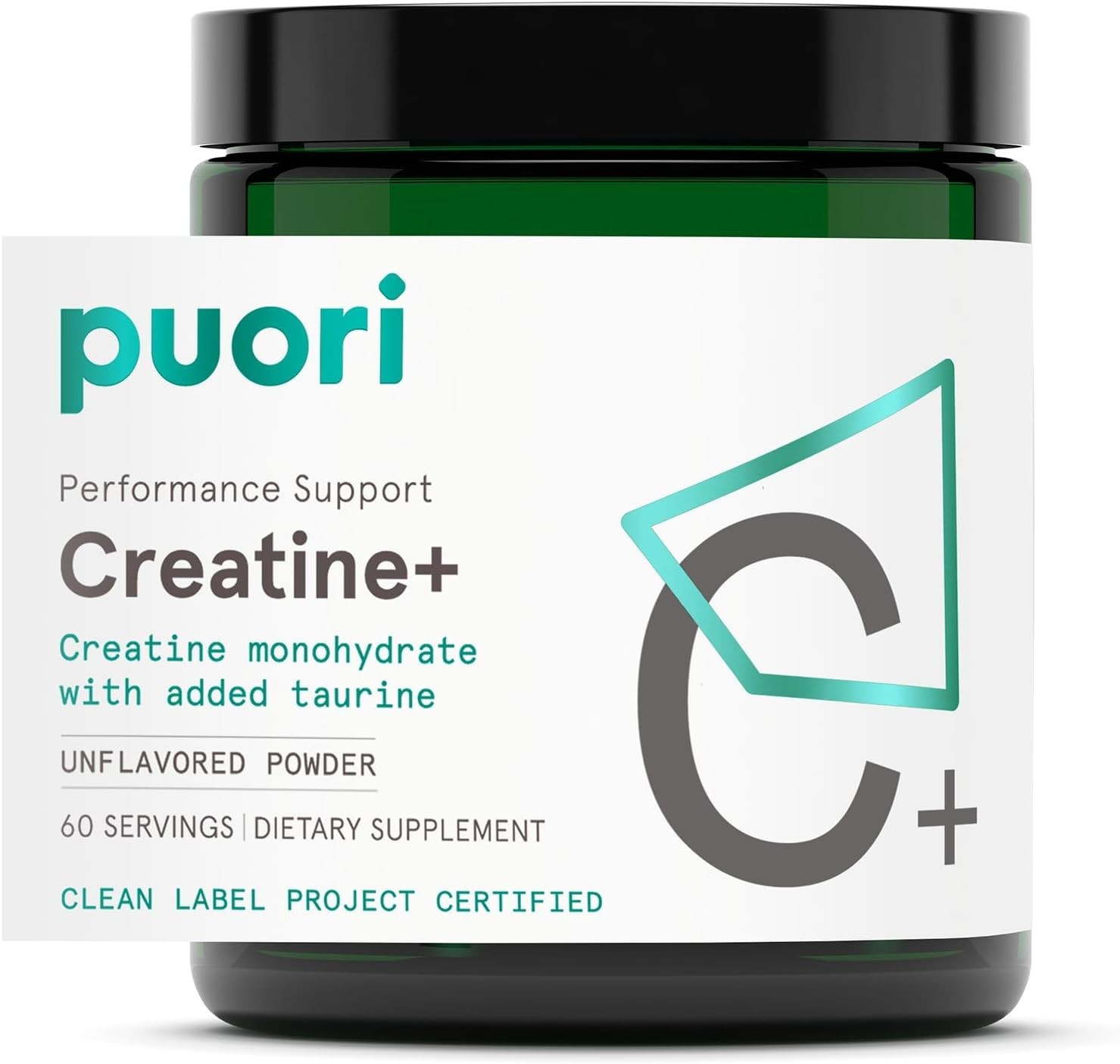 Puori Creatine Monohydrate Powder with Taurine – Unflavored Creatine Powder P…